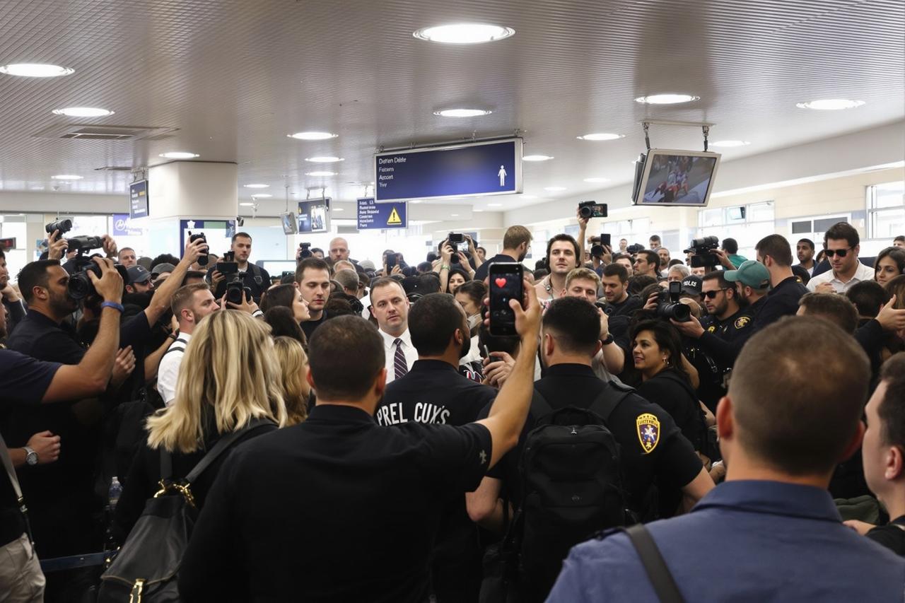 刚刚！某顶流在机场被粉丝堵截，现场视频曝光