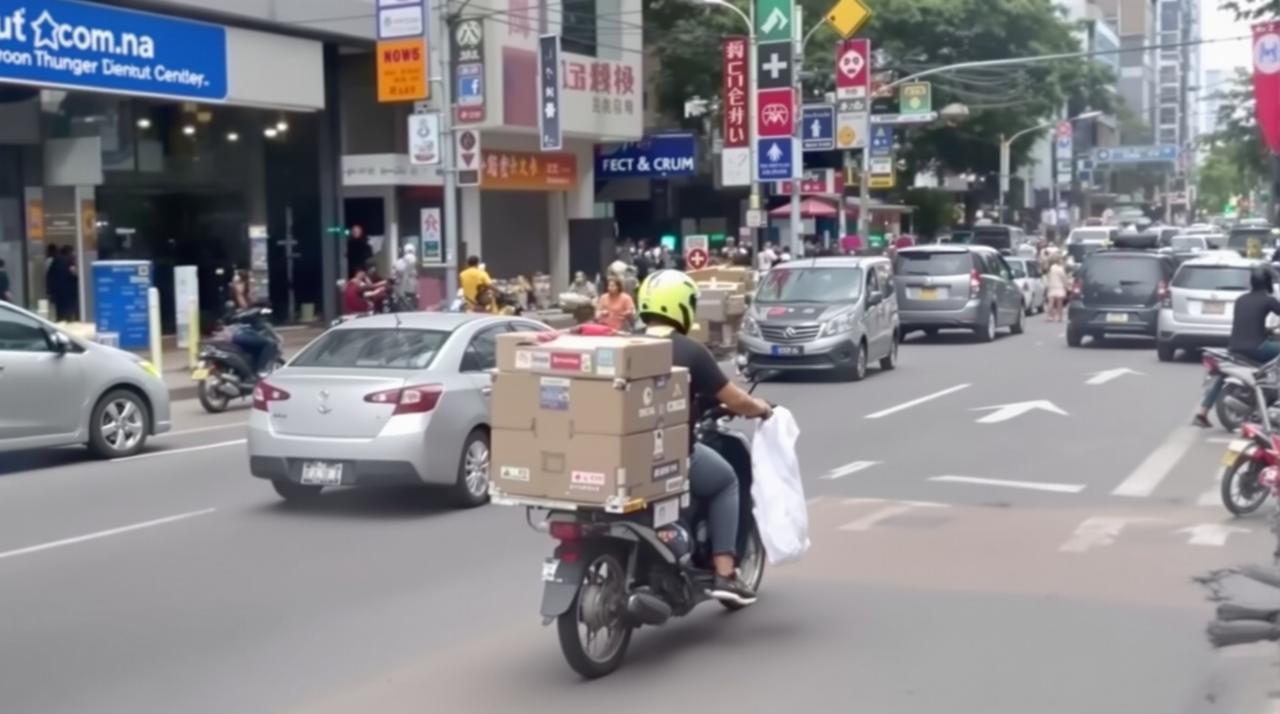 外卖骑手高速逆行被拍，平台回应将严肃处理